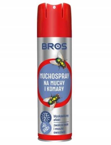 Bros Preparat na muchy i komary w sprayu 250ml areozol na owady