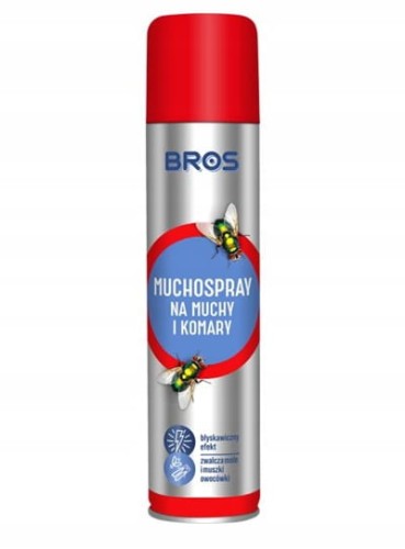 Bros Aerozol na muchy i owady latające 750ml Muchospray 