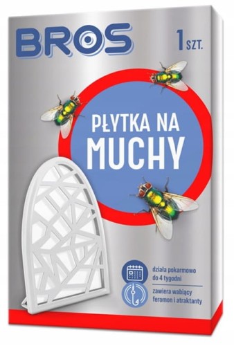 Bros Płytka na muchy Wabiąca i skuteczna ochrona do 4 tygodni