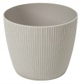 Doniczka taupe 18x15 cm dekoracyjna plastikowa osłonka Jumper