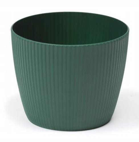 Doniczka zielona awokado 30x25 cm dekoracyjna plastikowa