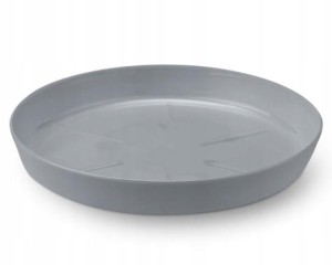 Podstawka szara pod doniczkę 23,4 cm Plastikowa