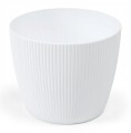 Doniczka biała 21x18 cm dekoracyjna plastikowa osłonka Magnolia