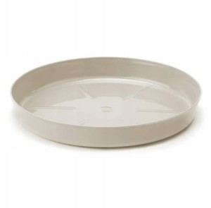 Podstawka pod doniczkę bawełniana 19,7x2,9 cm Plastikowa beżowa