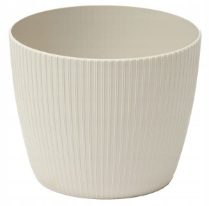 Doniczka 11x8,4 cm dekoracyjna bawełna plastikowa beżowa Magnolia