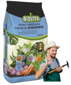 Ziemia do wysiewu z włóknem kokosowym 50L Naturalne podłoże do pikowania