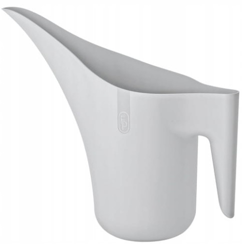 Konewka 1,2l jasnoszara praktyczna 22cm plastikowa