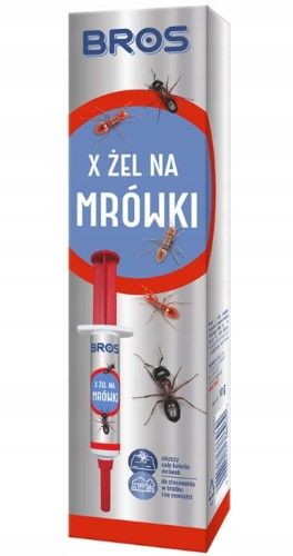 Bros Żel X na mrówki 10g Skuteczny preparat owadobójczy w strzykawce
