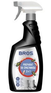 Bros Spray do śmietników zwalczający muchy i larwy 500ml Neutralizujący zapachy
