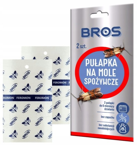 Bros Pułapka na mole spożywcze 2szt Skuteczna