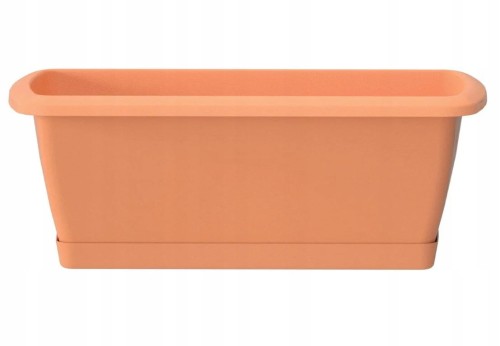 Doniczka skrzynka balkonowa terakota plastikowa 59x18,4 cm z podstawką