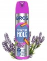 Bros Spray na mole lawendowy 150ml Ochrona odzieży przed molami i ich larwami