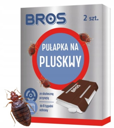 Bros Pułapka lepowa na pluskwy 2szt Monitorowanie i odławianie pluskiew