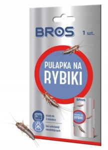 Bros Pułapka lepowa na rybiki 1szt Skuteczne monitorowanie i odławianie owadów