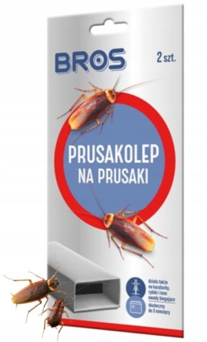 Bros Skuteczna pułapka na prusaki karaluchy i owady biegające 2 szt Prusakolep