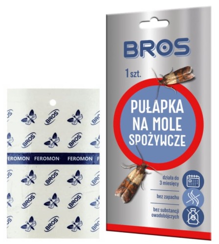 Bros Pułapka na mole spożywcze 1szt Skuteczna ochrona kuchni
