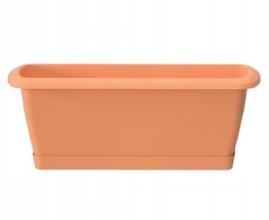 Doniczka skrzynka balkonowa terakota plastikowa 49x15 cm z podstawką Espana