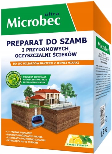 Preparat do szamb i oczyszczalni ścieków Cytrynowy 1,2kg