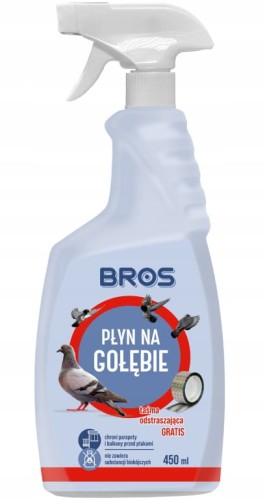 Bros Płyn na gołębie 450ml Skuteczne odstraszanie gołębi z balkonów