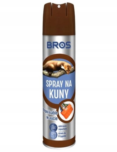 Bros Spray na kuny 400ml skuteczna ochrona na 8 tygodni
