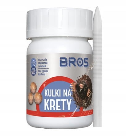 Bros Kulki odstraszające krety 90g Skuteczne odstraszanie zapachem