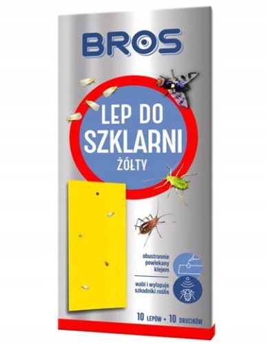 Bros Lep do wyłapywania szkodników 10 szt Skuteczne monitorowanie szkodników