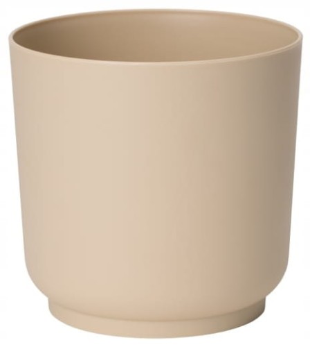 Osłonka matowa na kwiaty beżowa ECO RECYCLED 12,5x13cm plastikowa