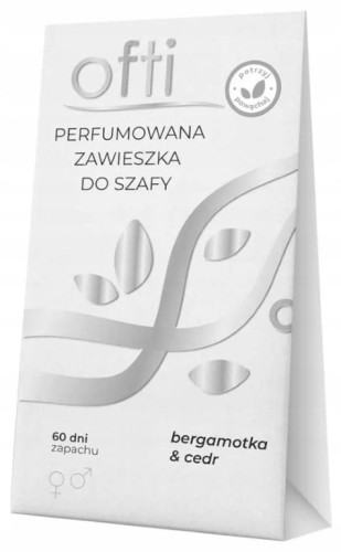 Perfumowana zawieszka do szafy 1szt Bergamotka i cedr