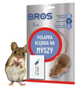 Bros Pułapka klejowa na myszy 2 Sztuki Skuteczne i bezpieczne rozwiązanie