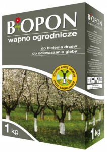 Wapno ogrodnicze do bielenia drzew 1kg Ochrona drzew i odkwaszanie gleby