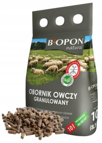 Obornik owczy granulowany 10L Naturalny łatwo przyswajalny nawóz