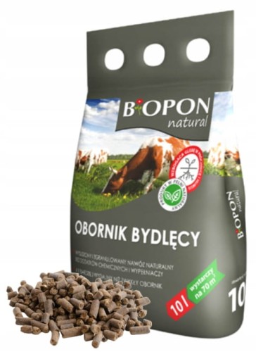 Obornik bydlęcy granulowany 10L Naturalny nawóz uniwersalny