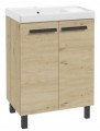 Zestaw łazienkowy szafka z umywalką 80x60 + bateria syfon korek click-clack Bonita