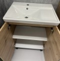 Zestaw łazienkowy szafka z umywalką 80x60 + bateria syfon korek click-clack Bonita