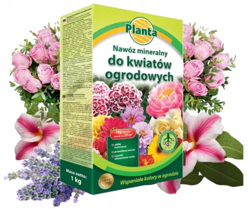 Nawóz mineralny do kwiatów ogrodowych 1kg Intensywne i długie kwitnienie