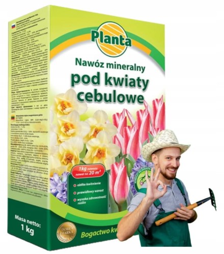 Nawóz mineralny do kwiatów cebulowych 1kg Intensywne i długie kwitnienie