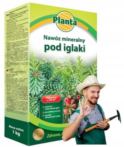 Nawóz mineralny do iglaków 1kg Zdrowe i soczyście zielone igły
