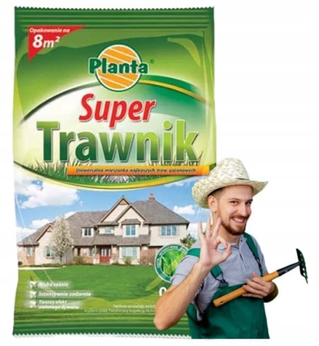 Mieszanka traw gazonowych 200g Super trawnik