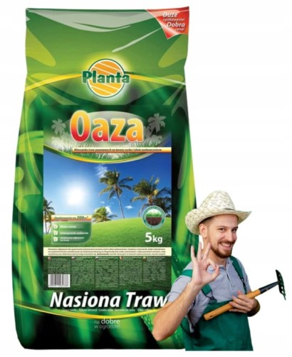 Mieszanka traw gazonowych na tereny suche i piaszczyste 5kg Trawa oaza