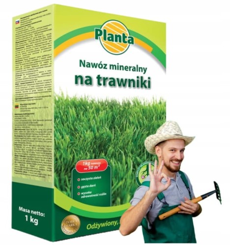 Nawóz mineralny do trawy 1kg Soczysta zieleń i gęsty trawnik