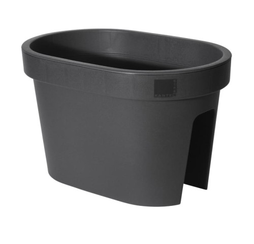 Skrzynka balkonowa doniczka antracytowa dekoracyjna 27 x 40 x 25 cm