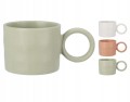 Kubek porcelanowy z uchem 370ml dekoracyjny nakrapiany