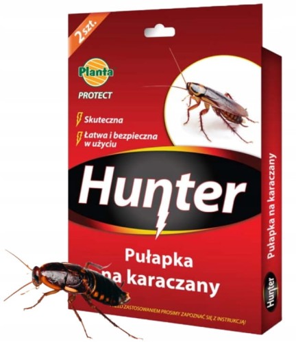Hunter Zestaw 2 sztuk pułapki na karaczany Skuteczne tabletki wabiące karaluchy