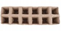 Zestaw 48 kwadratowych doniczek do rozsad 6cm + 5 paletek