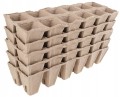 Zestaw 48 kwadratowych doniczek do rozsad 6cm + 5 paletek