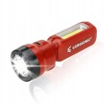 Latarka podręczna mała ładowana LED kieszonkowa czerwona