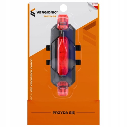 Lampka rowerowa LED tylna oświetlenie do roweru microUSB