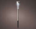 Lampka solarna ogrodowa 28cm LED zimne białe światło