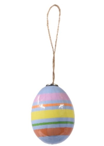 Pisanka piankowa na sznureczku 4x6cm kolorowa wielkanocna