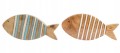 Drewniana dekoracja w kształcie ryby 19,5x2,5x9cm Ozdoba